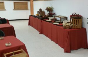 Fire hall banquet set up 7